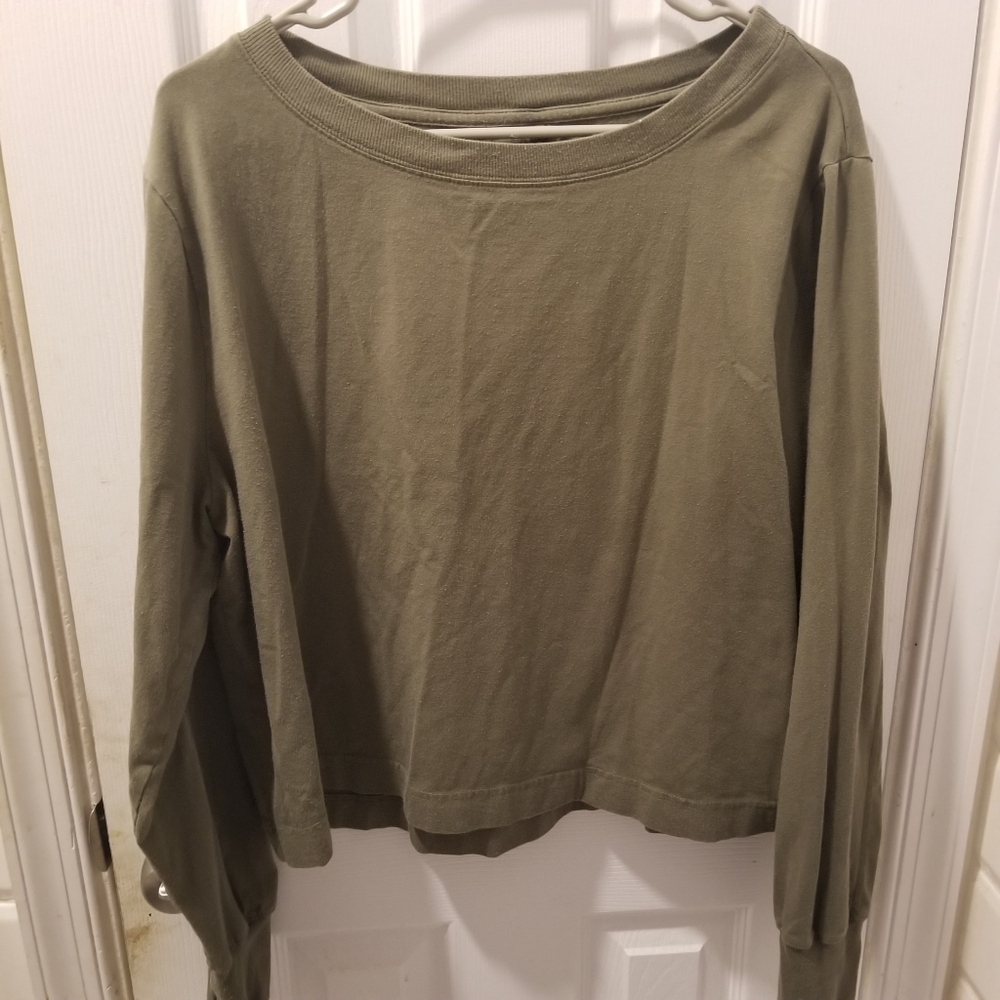 All in Motion Olive Green Long Sleeve Tee
